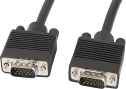 Cable VGA de 1,8 m con doble apantallamiento y ferritas, negro