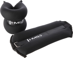 Pesas para tobillos y muñecas HMS 2 × 3 kg, negras