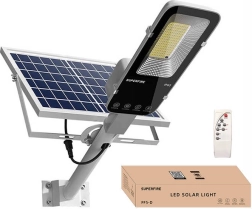 Farola solar Superfire con mando a distancia, 1400 lm, 20000 mAh, IP65