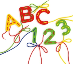 Quercetti ensartado de letras y números ABC + 123