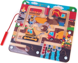 Laberinto magnético de obra Bigjigs Toys
