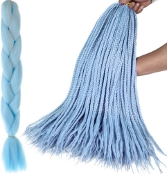 Trenzas sintéticas – extensiones de cabello – Azul