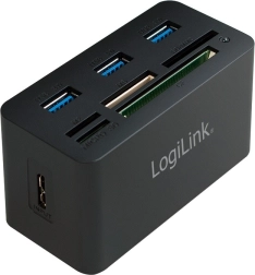 Hub USB y lector de tarjetas LogiLink