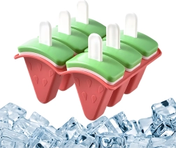 Moldes para polos con forma de sandía, set de 6 uds.