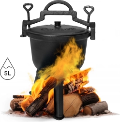 Caldero de hierro fundido 5L para fogata MultiGarden