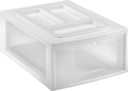 Estantería de plástico con cajón HEIDRUN 38 × 27 × 14 cm, surtido de colores