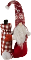 Duende navideño con funda para botella Ruhhy