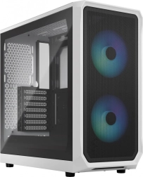 Caja de ordenador Fractal Design Focus 2 RGB blanca con cristal transparente tintado