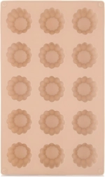 Molde de silicona para galletas y pralinés con forma de flor, beige 28 × 17 × 2,8 cm