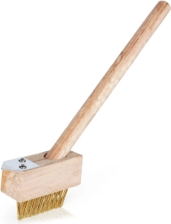 Cepillo manual para malas hierbas con raspador metálico 35 cm