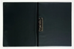 Carpeta A4 con fastener en el lomo, azul brillante
