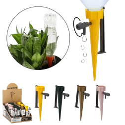 Riego para plantas con grifo, surtido de colores