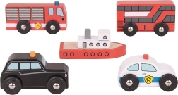 Bigjigs Rail vehículos urbanos – set de madera
