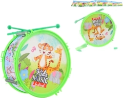 Tambor de plástico con animalitos para niños