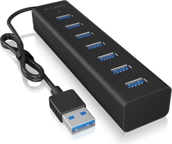 Icy Box hub USB 3.0 de 7 puertos con alimentación de red