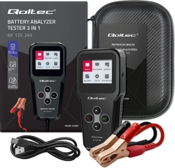Tester digital de baterías de coche 3 en 1 con LCD para 6 V, 12 V y 24 V, 30–200 Ah