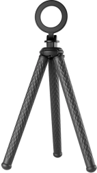 Trípode flexible para teléfono con soporte magnético TELESIN (negro)