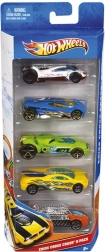 Colección de cinco coches Hot Wheels