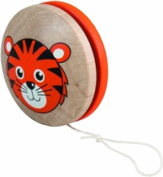 Detoa yo-yo de madera Tigrecito naranja