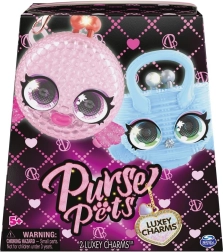 Purse Pets colgantes para bolso 2‑pack – charms de animales de lujo con ojos móviles