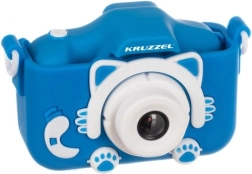 Cámara digital infantil KRUZZEL con Full HD, selfie y juegos – Azul