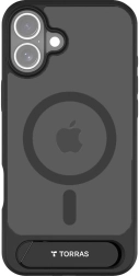 Funda magnética TORRAS con soporte para iPhone 16 Plus – negra