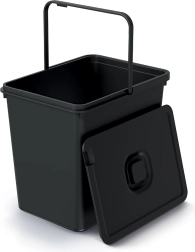 Papelera Systema Basic Flap 23 l – negro reciclado