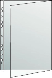 Funda con taladro europeo A3 apaisado tipo U, PP 80 micras