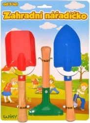 Juego de herramientas de jardín metálicas para niños 3 uds