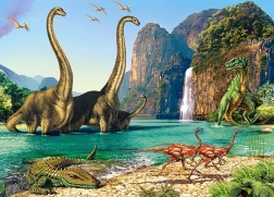 Puzle de 60 piezas En el mundo de los dinosaurios