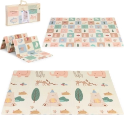 Alfombra de juego educativa de espuma de doble cara 200 × 150 cm, plegable con bolsa IPLAY