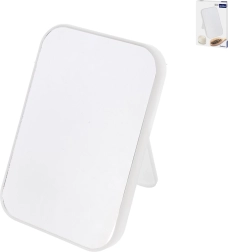 Espejo cosmético de sobremesa con soporte de 15 × 22 cm