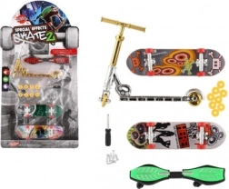 Juego de monopatines de dedo y scooter con accesorios atornillables