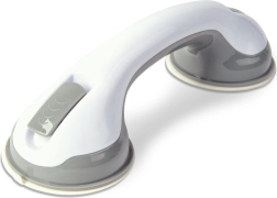 Asa de baño con ventosas blanca de 30 cm