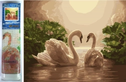 Pintura de diamantes Canción de los cisnes 30 × 40 cm