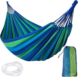 Hamaca de jardín doble sin barras 240 × 150 cm, capacidad 150 kg