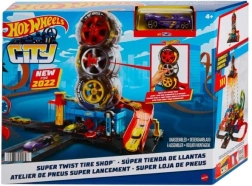 Hot Wheels Ciudad Super Twist Servicio de Neumáticos
