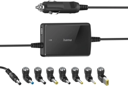 Adaptador universal para coche para portátil 15–19 V, 70 W con USB