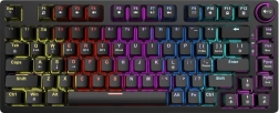 Teclado mecánico inalámbrico Savio Phenix Gateron amarillo