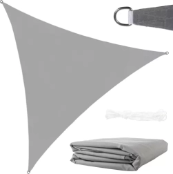 Toldo triangular de sombra 4 × 4 × 4 m Gardlov – Gris