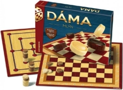 Damas y Molino piedras de madera juego de mesa