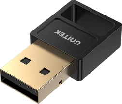 Adaptador Bluetooth 5.3 BLE USB‑A con EDR, alcance 30 m, negro