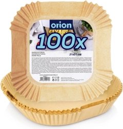 Inserciones de papel cuadradas para freidora de aire 21 × 21 cm, 100 uds