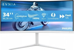 Monitor gaming curvo 34" VA 180 Hz con Ambiglow