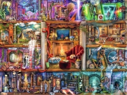 Puzle 2D de 1500 piezas – biblioteca abundante