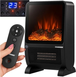 Calefactor eléctrico tipo chimenea KAMINER Blazeo 2000 W con efecto de llama