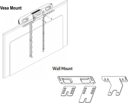 Soporte VESA y soporte de pared para Poly Studio X