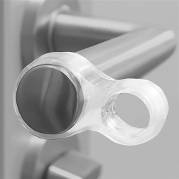 Topes de goma transparentes para manilla de puerta – 4 unidades