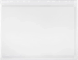 Funda transparente para documentos con perforación euro de PVC