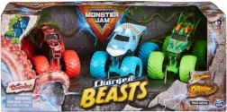 Monster Jam Charged Beasts – set de 3 monster trucks 1:64